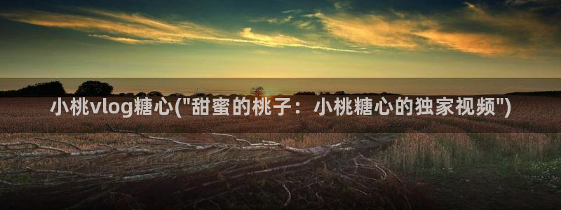 糖心vlog猫宝宝：小桃vlog糖心(\